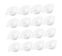 minkissy 20 Pièces pot en plastique récipient cosmétique cup échantillon récipient à crème gobelet réutilisable gobelet plastique masque facial en plastique tasse de cosmétiques pp blanche
