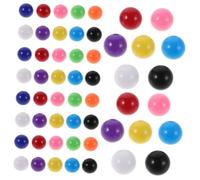minkissy 200 Pièces Boules de Jeu Remplacement Balles Plastique Multicolores pour Dames Chinoises et Activités Mathématiques
