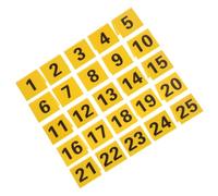 minkissy 25 Pièces Marqueurs Forme Numérotation en Inversé Face en V Séquentielle Double Plastic Preuves Résistants Déformation et Bords Arrondis Dhalloween de Scène de Crime pour Jeu