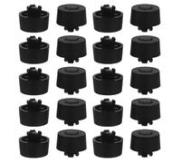 minkissy 25 Pièces Support de Bureau Antichoc en Plastique Noir Pieds à Enfoncer pour Boîtier Pc, Pieds de Boîtier D'ordinateur Non Glissants Adaptés pour Ouverture 8mm, Usage Maison et