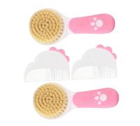 minkissy 2ensemble Brosse à Cheveux Douce Pour Garçon Fille Et Peigne Né Ensemble De Soins Capillaires Pour Cheveux Fins De Naissance Sans Danger