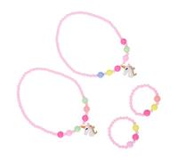 minkissy 2ensemble Lot De Bracelets Licorne Pour Fille Bijoux Simple Garçon Fille Cadeau Plage Vacances