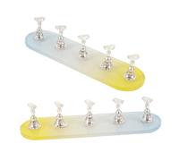 minkissy 2ensembles Présentoir pour Nail Art Support pour Faux Ongles à Coller Support pour Pratique du Nail Art pour Capsules Ongles Présentoirs pour Entraînement