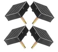 minkissy 2paires Capsules De Talon Carrées Remplacement Pour Chaussures à Talons Élevés Antidérapants Et Durables Pour Réparation De Chaussures