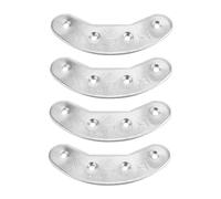 minkissy 2paires Plaques De Talon Métal Pour Chaussures Et Protections Anti-usure Réparation De Semelles Embouts De Talonnettes