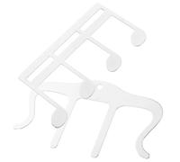 minkissy 2pcs Clips de Partition Musicale en Métal Argenté M-shaped, Surface Lisse pour Réduire la Confusion, pour Lire et Jouer des Partitions