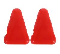 minkissy 2pcs Support de Diapason en Silicone Rouge, Bloc de Montage Triangulaire Léger et Protecteur, Stabilisateur pour Pratique de Contemplation et Bien-