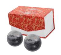 minkissy 2pièces Balles Anti-stress Chinoises Pour Exercice De Thérapie Des Mains Balle De Massage Baoding Et Méditation Avec Boîte