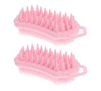 minkissy 2pièces Brosse à Croûtes De Lait Silicone Masseur De Chevelu Pour Douche Shampoing Et Nettoyage Pour Cheveux Homme Femme