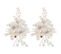 minkissy 2pièces Épingles à Cheveux Pour Mariage Avec Strass Et Perles Pinces à Cheveux Élégantes Pour Demoiselles Honneur Accessoires De Coiffure Pour Mariée Et Fêtes