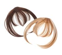 minkissy 2pièces Fausse Frange à Clipser Pour Femmes Extensions De Frange Lot De Postiche De Facile à Fixer