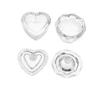 minkissy 2pièces Lot De Coupelles Verre Avec Couvercle Pour Mélanger Et Poudre Pour Ongles