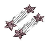 minkissy 2pièces Lot De Peignes Étoiles Et u Avec Pinces Invisibles Accessoire Coiffure Femme Fixation Cheveux Bouclés