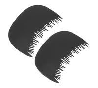 minkissy 2pièces Lot De Peignes Fibre Capillaire Peignes De Protection Plastique Outil Optimisation Ligne Des Cheveux