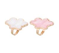 minkissy 2pièces Palette Anneaux Pour Nail Art Résine Forme Nuage Lot De Plateaux De Mélange Mini Et Portables Pour Pigments Anneaux Palette Ongles Pour Manucure Professionnelle Et Usage Ma