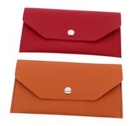 minkissy 2pièces Portefeuille Enveloppe Budget PU Réutilisable pour Femme Portefeuille Porte-Cartes Long Robuste pour Gestion des Finances Et Rangement Billets