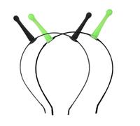 minkissy 2pièces Serre-tête Antenne Extra-terrestre pour Adulte Bandeau Halloween Accessoire Déguisement Couvre-cheveux Cosplay Lot de Serre-têtes