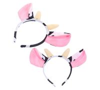 minkissy 2pièces Serre-tête Oreilles De Vache Lot De Doux Et Confortable Pour Déguisement Ou Cosplay Accessoire De Fête