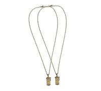 minkissy 2pièces Urn Necklace for Ashes Cylinder Memorial Pendant for Men Cremation Keepsake Jewelry to Store Loved One Ash Pet Hair