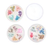 minkissy 3 Boîtes Décoration D'ongles Les Pierres à Plat Art Des Ongles Bijoux D'ongles Ongles Diamants Strass Patchs Pour Les Ongles Goujons D'art D'ongle Plastique