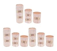 minkissy 3 Ensembles Élastique Poignet Genou Ruban De Tubulaire Genouillère Bande De Pied Boucle En Aluminium Élastique 3 Pièces * 3