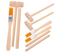 minkissy 3 Ensembles Kit de Outils de Fouilles Archéologiques Bois pour Garçon Fille Marteau Ciseau Brosse Éducatif de Creusement et Scientifique Kit de Fouille de Gemmes et Facile à