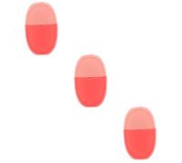 minkissy 3 Pièces bac à glaçons moules à glace pour le visage moule à glace pour le visage rouleau masseur facial rouleau à glace pour la peau moule de visage de glace Gel de silice rose