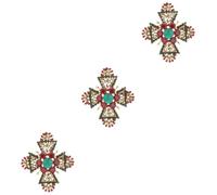 minkissy 3 Pièces Broche Broche Mariage De Fleurs Émail Faire La Fête Pour Mesdames Broche De Dame Corsage Seigneur Mariage Jarretière Décorations Épingle De Mariée Ancien Alliage De Zinc
