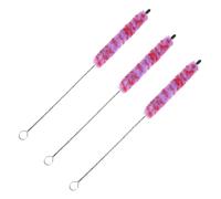 minkissy 3 Pièces Brosse de Nettoyage Piccolo Accessoires Portables pour Entretien Flûte Traversière Nettoyage Doux Chambre Interne Kit Pratique pour Musiciens Déplacement