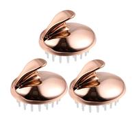 minkissy 3 Pièces Brosse Massage Douce et Portable Brosse de Gommage pour Cheveux avec Design Rond Démangeaison Accessoire de Bain Hommes Garçon Fille pour Voyage