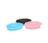 minkissy 3 Pièces brosse nettoyante pour le visage à main gommage visage exfoliant facial à main exfoliant corporel au silicone brosse récurante pour le corps Gel de silice
