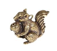 minkissy 3 Pièces Brûleur Dencens Vintage Forme Décureuil Support Refoulement Compact pour Décoration de Salon et Porte Clés Diy