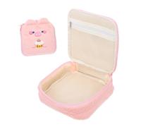 minkissy 3 Pièces de Rangement en Peluche Sacs de Protection pour la période pour l'école de Voyage cosmétique Pochette Rangement Rangement conteneur d'époque d'époque Rose