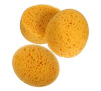 minkissy 3 Pièces Éponge de Réparation Murale et Plafond Jaune Hémisphérique, Éponge Texturée en Mousse pour Contrôle et Absorption Uniforme de Peinture, pour Patchs Muraux