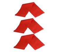 minkissy 3 Pièces Housse Piano Rouge Coton pour Clavier Touches Protection Poussière et Extensible Design Décoratif pour Clavier