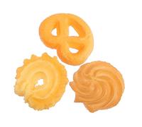 minkissy 3 pièces Kit Décoration Gâteaux Simulated Cookie Adorn PVC pour Décoration Boutique et Photo Prop Réaliste