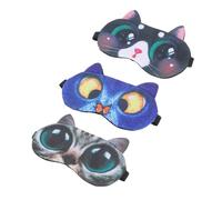 minkissy 3 Pièces Masque de sommeil sleep mask sleeping mask chat écouteurs bourgeons correctifs masque pour les yeux pour dormir pour les femmes masque de nuit Velours Tao Li