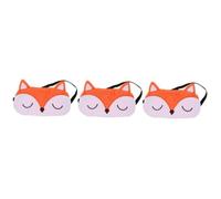 minkissy 3 Pièces Masque Pour Les Yeux De Renard Dormeur Adultes Pendant La Nuit Mignon Blocage Oeil Pour Dormir Masque Pour Les Yeux Pour Faire La Fête Femme Chiffon