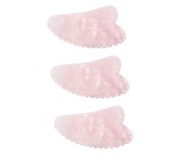 minkissy 3 Pièces planche à gratter Hommes indiquer déclenchement fascia rouleau de quartz pour raclettes guasha pierre quartz rose planche de spa outil de massage utile cristal rose