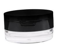 minkissy 3 Pièces poudrière vide flight valise sponge holder contenant de poudre de maquillage support de houppette pot de poudre de maquillage étui à houppette Black