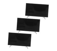 minkissy 3 Pièces Scale Tiny Television Furniture for Playhouse Decor Realistic Mini TV Models for Dollhouse Living Accessories