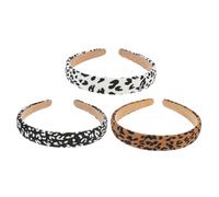 minkissy 3 Pièces Serre-tête Léopard Classique Léger Pour Femmes Bandeaux Mode Élégants Et Confortables Avec Imprimés Zébrés Et Panthère Accessoire Cheveux Tendance