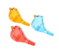 minkissy 3 pièces Sifflets Oiseaux Colorés pour Garçon Fille Jouets Musicaux Éducatifs Accessoires Amusants pour Jeux Eau et Apprentissage Musical