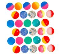 minkissy 30 pièces Balles Rebondissantes Colorées Jouets Élastiques pour Garçon Fille Remplissage de Sacs et Activités Festives et Amusement Groupe