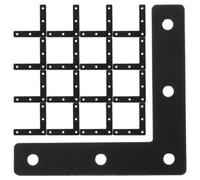 minkissy 30 Pièces Équerre Plate L en Acier Laminé à Froid Noir Trous Pré-percés, Design Polyvalent et Minimaliste pour Réparation de Meubles et Supports d'angle Robustes