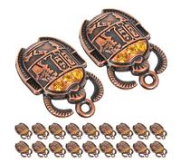 minkissy 30pcs Breloques Scarabée Égyptien en Alliage pour Création de Bijoux Diy, Accessoires Polyvalents, Design Ancien Élégant, pour Chaînes de Pull et Cosplay