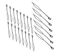 minkissy 30pièces Ergonomic Tunisian Crochet Hooks Set for Hair Dreadlocks and Wig Weaving Portable Plastic Hairpins for Braids and Updos