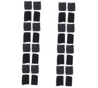 minkissy 32 Pièces Éponge à Effet Spécial Éponge De Cicatrice De Sang D'halloween Éponge De Maquillage Des Plaies Éponge à Effets Spéciaux Professionnelle Éponge Dense Éponges Black Coton