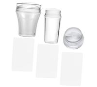 minkissy 3ensembles Tampons Pour Ongles Silicone Pour Nail Art Kit De Tampon Pour Manucure Française Pochoir Pour Décoration Des Ongles