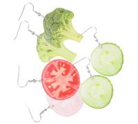 minkissy 3paires Boucles Oreilles Pendantes Forme De Légumes Lot De Amusantes Pour Femmes Légères Et Sûres